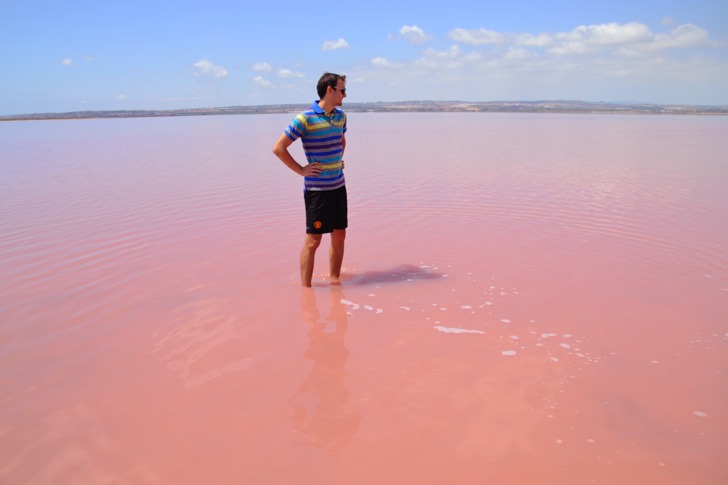 pink water spain