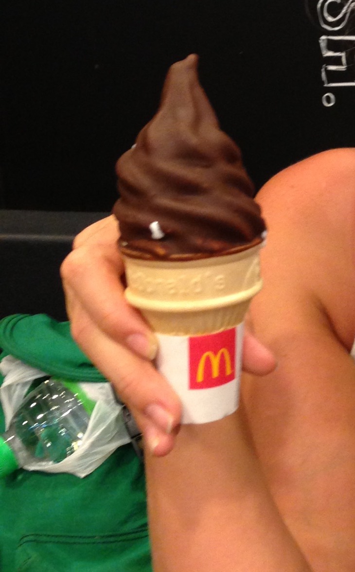 macdonalds choco icecream