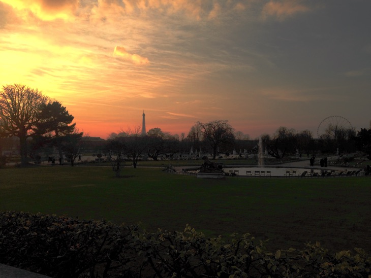 paris sunset