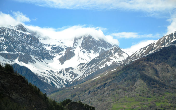 mountains italian swiss border