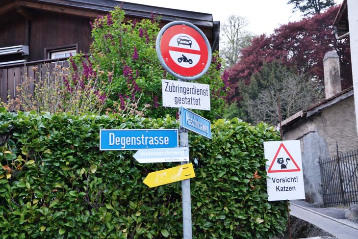 malans road signs