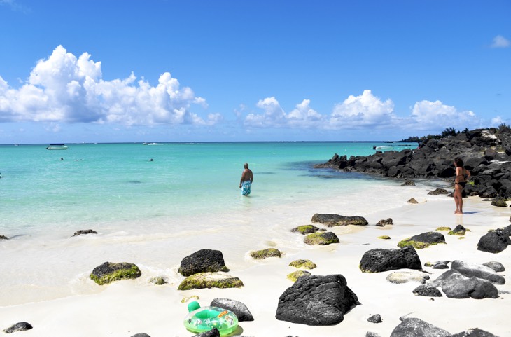 quite beaches mauritius